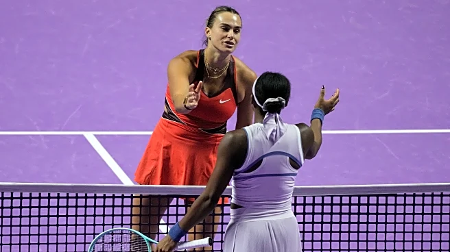 Aryna Sabalenka eliminates Coco Gauff to reach last four at WTA finals