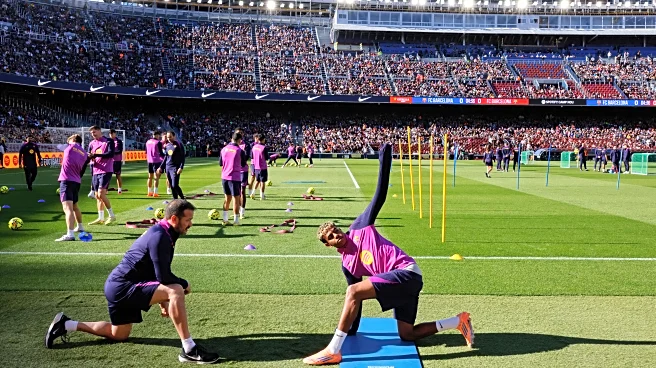 Fans watch as Barcelona trains for first time at remodeled Camp Nou