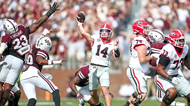 Gunner Stockton throws for three touchdowns as No. 5 Georgia beats Mississippi State 41-21