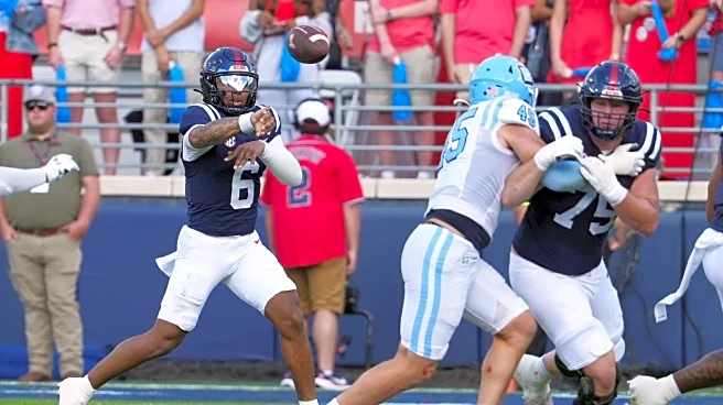 Chambliss passes for 3 scores, Lacy rushes for 3 TDs as No. 7 Mississippi beats The Citadel 49-0