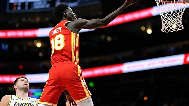 Banged-up Hawks roll to a 122-102 victory over the Lakers as Gueye scores a career-high 21 points