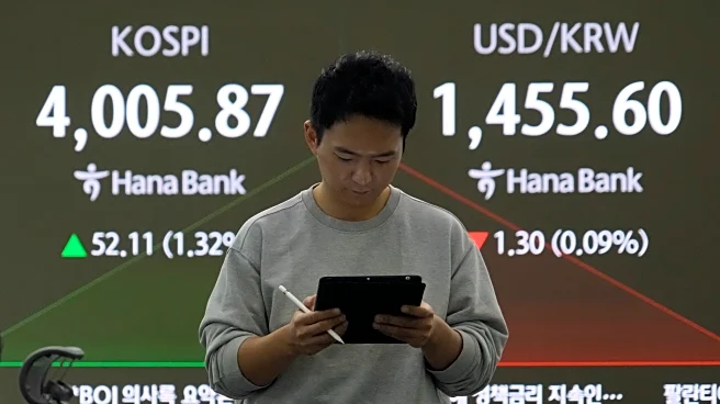 World shares advance as tech shares rebound and the Senate takes steps to end the shutdown