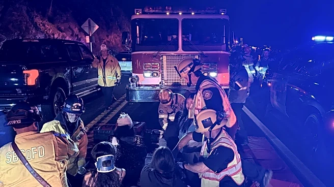 20 taken to hospitals after bus returning from church camp overturns on winding California road
