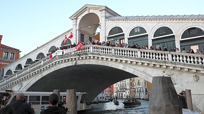 Musicians march through Venice after La Fenice names music director with ties to Meloni