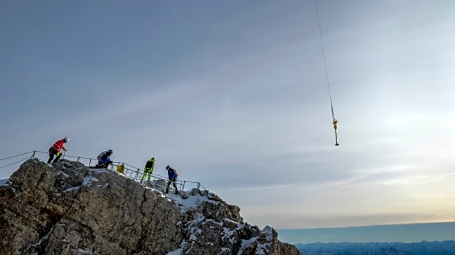 The gilded cross on Germany's highest peak has too many stickers. Now it's being restored