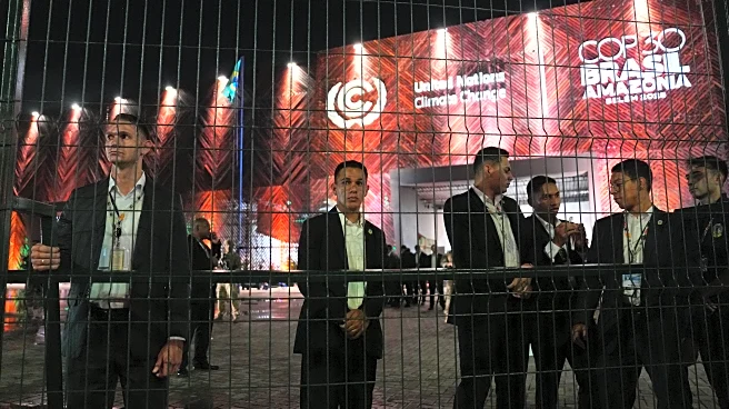 Protesters confront security at main venue of UN climate talks