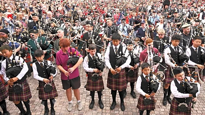 Bagpipers claim world record with AC/DC's 'It's a Long Way to the Top'