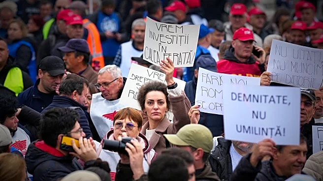 Thousands protest in Romania's capital against government austerity measures