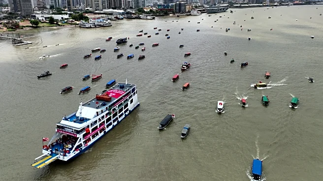 A flotilla kicks off the People's Summit for activists at UN climate talks