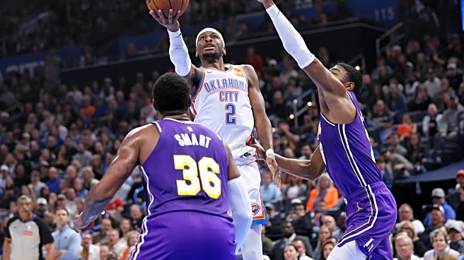Gilgeous-Alexander scores 30 points as the Thunder beat Doncic and the Lakers 121-92