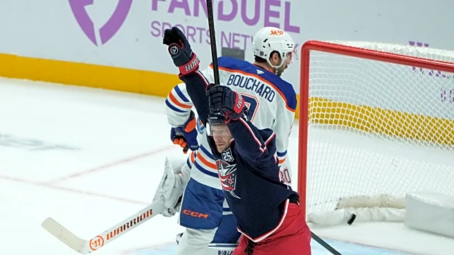 Olivier scores 2 goals to help lift Blue Jackets past Oilers 5–4