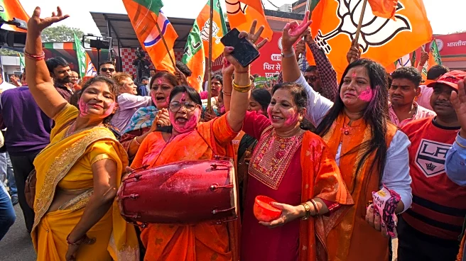 Modi's coalition heads for landslide win in a key state election, bolstering his popularity