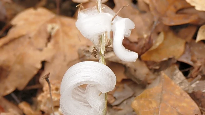 With one touch, they vanish. Meet the delicate, icy wonders called frost flowers
