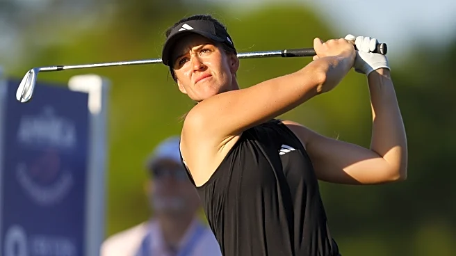 Grant, Kim share lead at The Annika. Kai Trump improves by 8 strokes, still finishes distant last