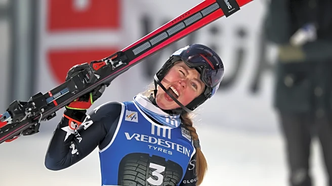 US ski star Shiffrin dominates 1st World Cup slalom of Olympic season for career win 102