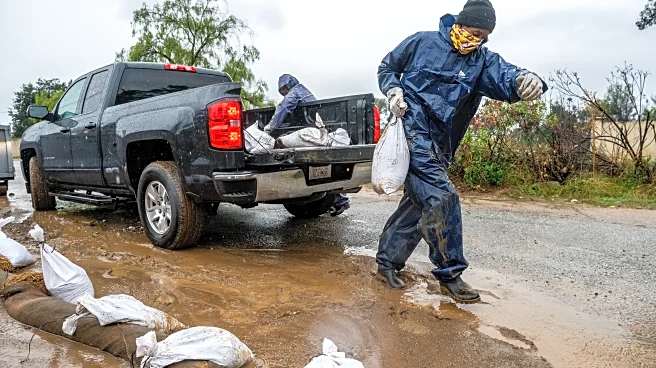 Atmospheric river hits Southern California with risks of flash floods and deaths on stormy seas