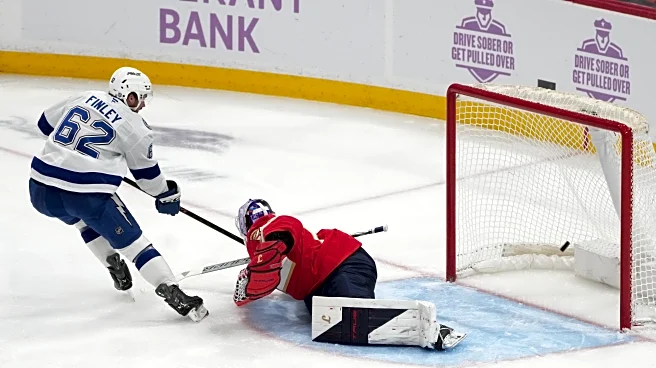 Jack Finley scores 1st NHL goal to help the Lightning beat the Panthers 3-1