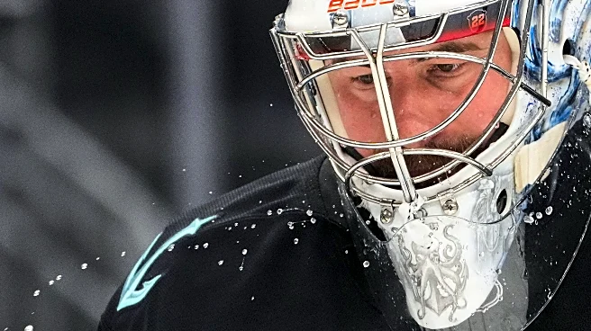Grubauer stops all 19 shots in relief as the Kraken beat the Sharks 4-1