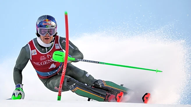 Chasing Brazil's first Alpine skiing World Cup win, Pinheiro Braathen leads slalom after 1st run