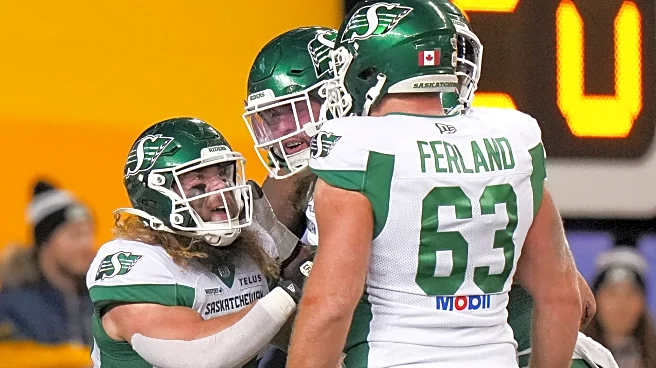 Roughriders force late fumble at goal line, beat Alouettes 25-17 for 5th Grey Cup title
