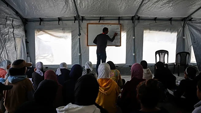Most of Gaza's schools are destroyed and hundreds of thousands of children cannot go back to class