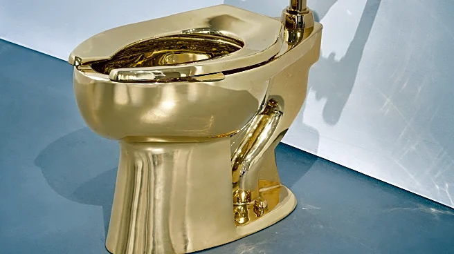 Flush with cash? Fully functional, solid gold toilet sells for $12.1M at auction