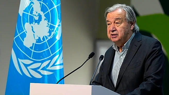 UN secretary general urges nations at climate talks to be flexible to get results