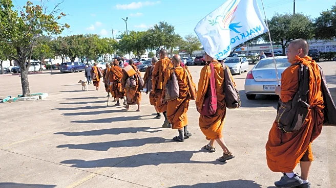 Buddhist monks resume 2,300-mile walk for peace after accident near Houston