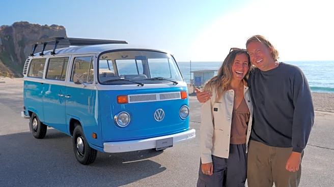 Volkswagen debuts restored vintage blue bus that survived a California wildfire and melted hearts