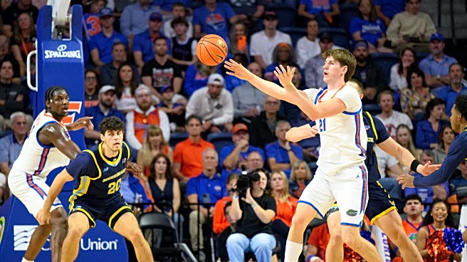 No. 10 Florida rolls Merrimack 80-45 as world's tallest teen scores first collegiate point