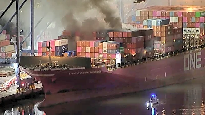 Fire on Los Angeles container ship prompts shelter-in-place order for nearby communities