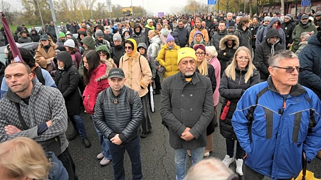 Serbians mark anniversary of pro-government violence that spawned student strikes