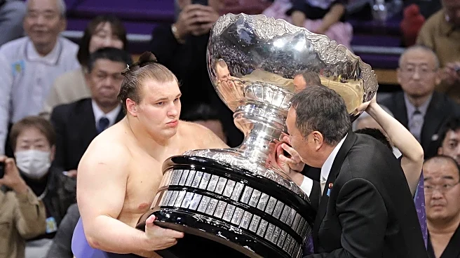 Ukraine-born sumo wrestler Aonishiki is the first from his country to win a top championship