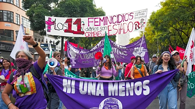 Women march in Mexico City to protest gender violence