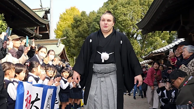 Ukrainian sumo wrestler Aonishiki nears the pinnacle of Japan's national sport