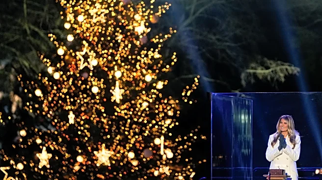 Melania Trump lights the National Christmas Tree after president counts down