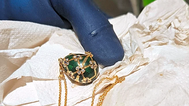 Police recover a swallowed Fabergé pendant after a 6-day wait for it to reappear