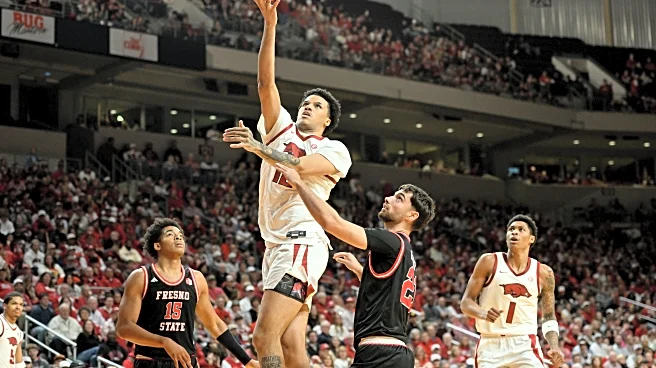 Acuff scores 18 points to lead No. 25 Arkansas over Fresno State 82-58