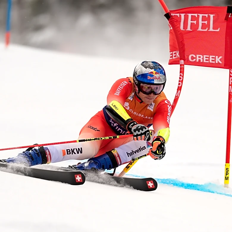 Swiss racer Marco Odermatt takes lead after 1st GS run, goes for 2nd win at Beaver Creek in 4 days