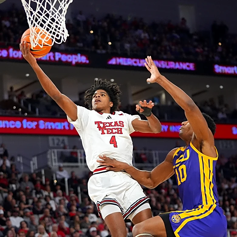 Christian Anderson scores 27 points as No. 19 Texas Tech beats LSU 82-58 for Tigers' 1st loss