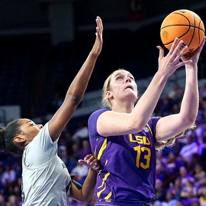 Kate Koval has career-high 22 points in No. 5 LSU's 126-62 romp over winless UNO