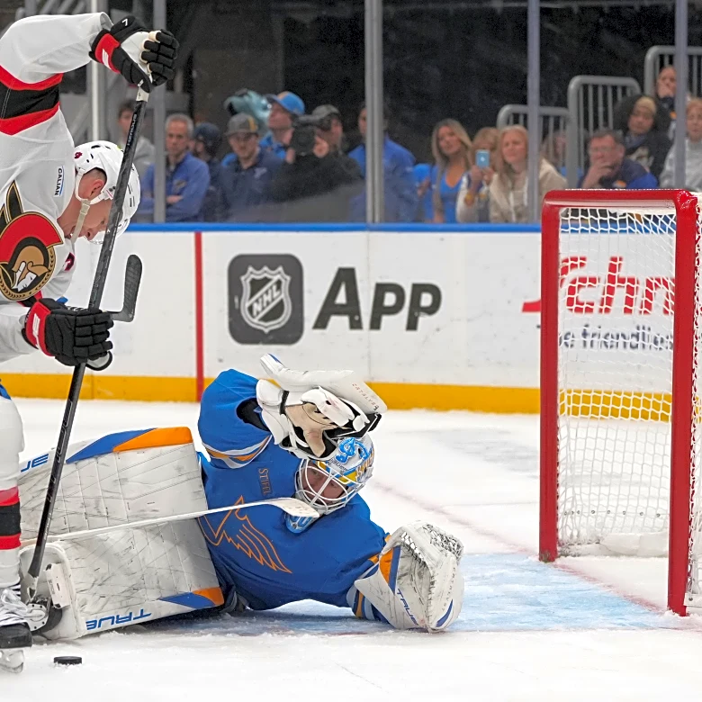 Blues’ goalie Binnington focused on his game with Olympic selection looming