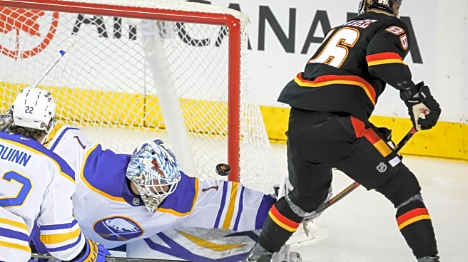 Sharangovich and Kadri lead surging Flames to 7-4 win over Sabres