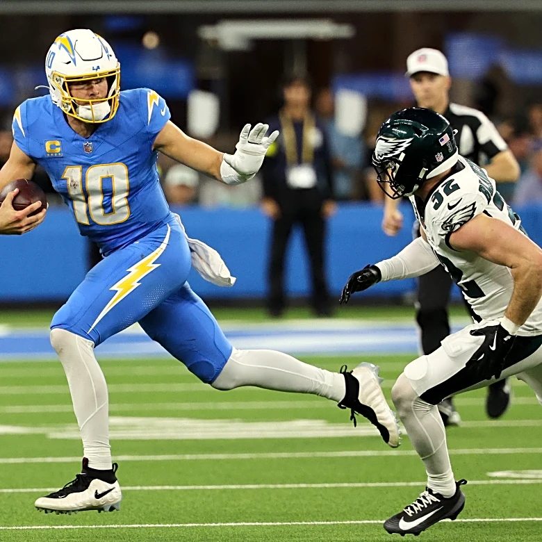 Chargers come through with a mythic win over Eagles, fueled by more heroics from QB Justin Herbert