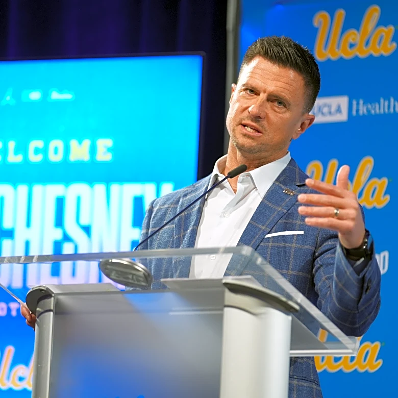 Chesney starts his UCLA football coaching era with energy, inspiration and a promise to win