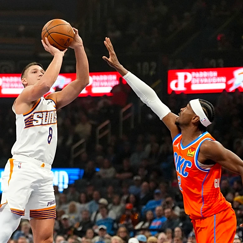 Suns' Grayson Allen ejected after shoving Thunder's Holmgren to the floor in NBA Cup quarterfinal