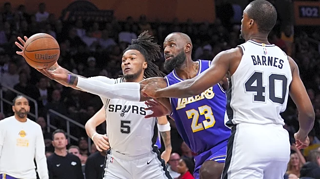 Stephon Castle scores 30 to lead Spurs into NBA Cup semifinals with 132-119 win over Lakers