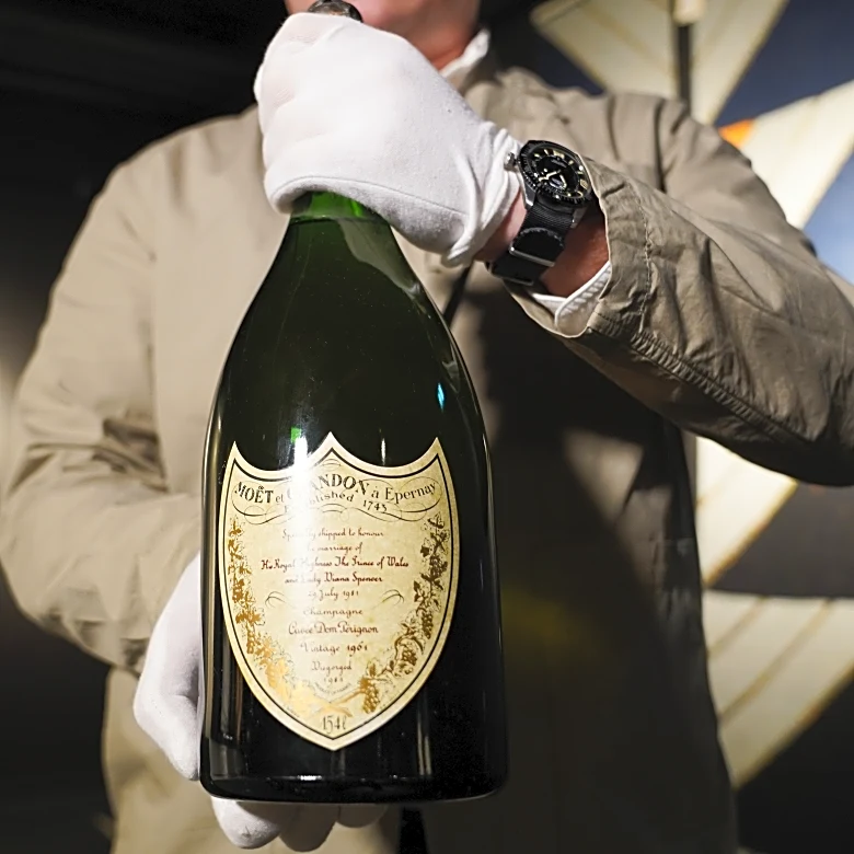 Rare Dom Pérignon champagne from Charles and Diana's wedding fails to sell during Denmark auction