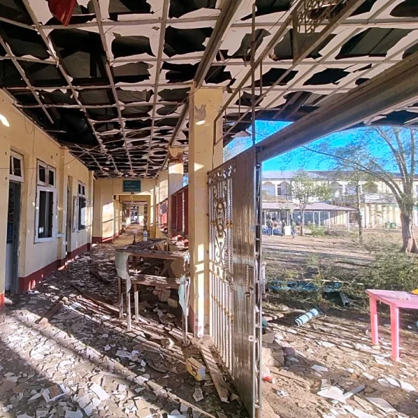 An airstrike on a hospital in a rebel-controlled area of Myanmar kills 34 and injures 80