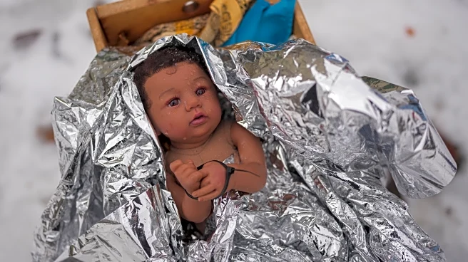 Church nativity scenes add zip ties, gas masks and ICE to protest immigration raids